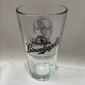 Leinenkugel Handcrafted Beer 16 Oz Clear Pint Glass Chippewa Falls Wisconsin